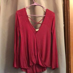 Raspberry-colored Top